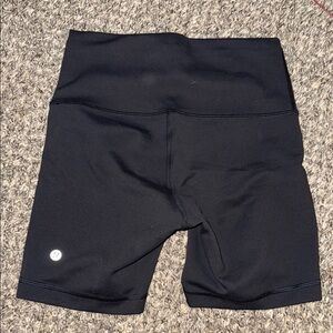 Lululemon Athletica Black 6” Bike Shorts High-Rise Wunder Under